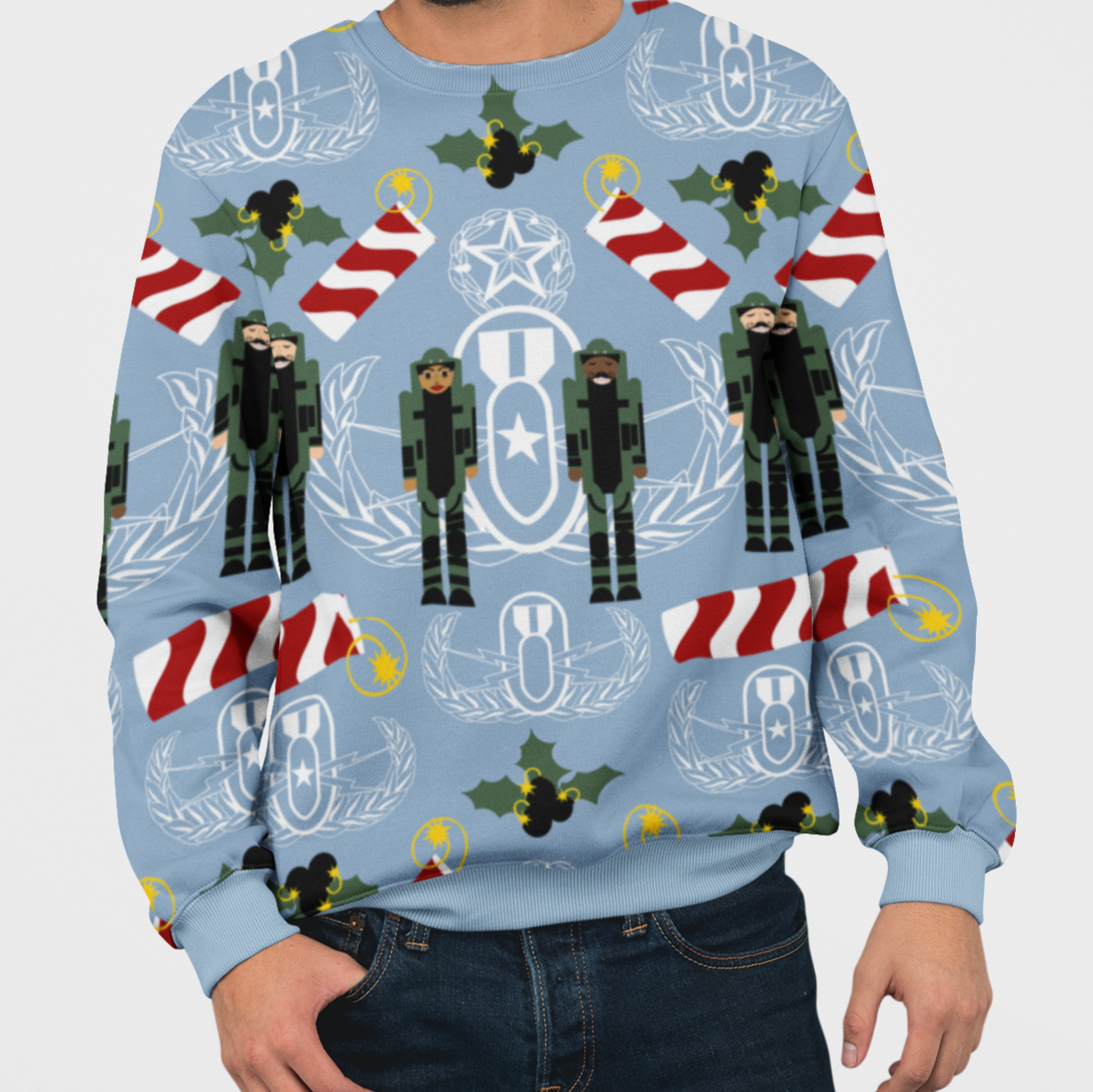 Ugly Christmas Sweater - "EOD Nutcrackers"