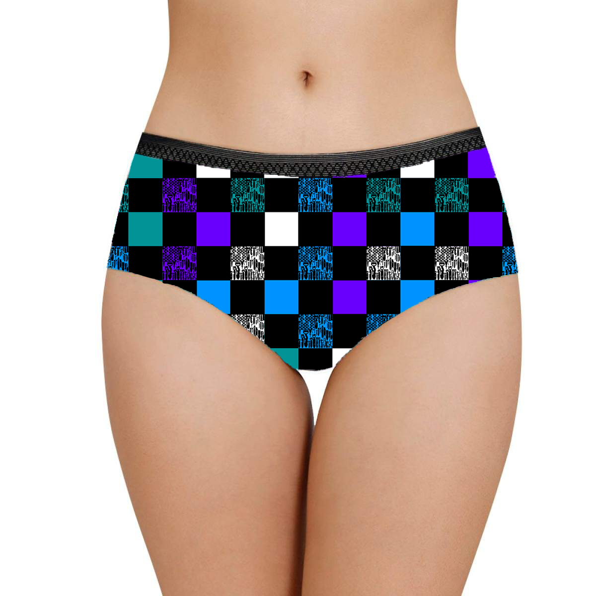 Women's Briefs - "EOD Bomb Flag Blocks" (Teal)