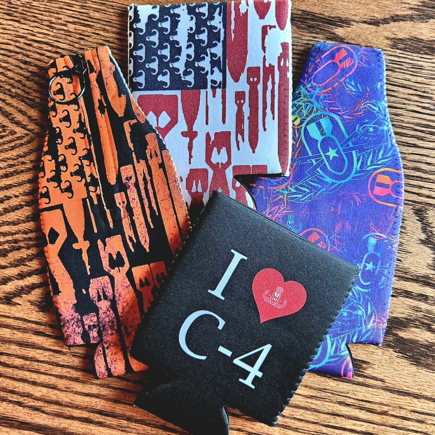 Print On Demand - Can Cooler - "I Heart C-4"