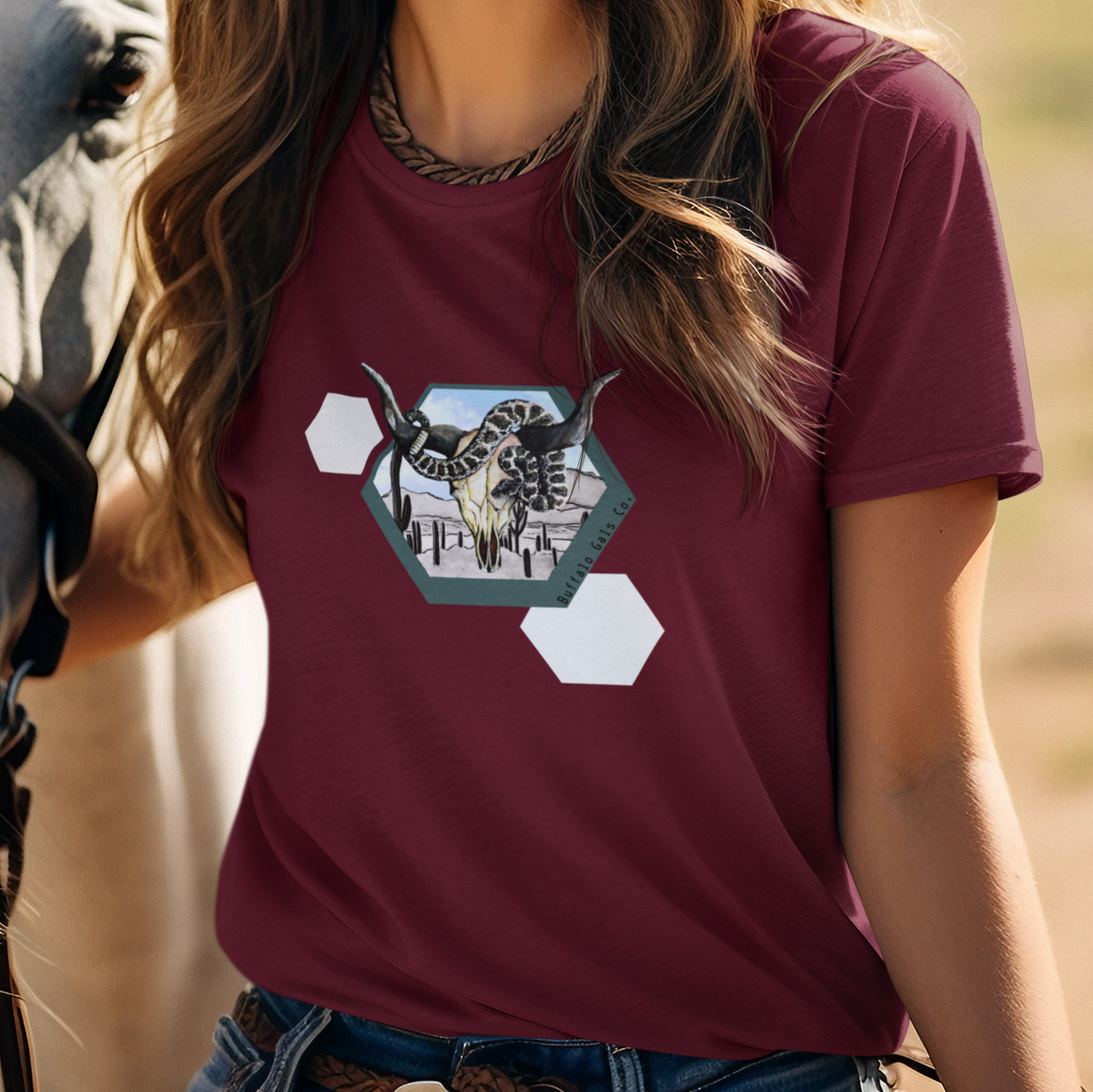 T-Shirt - "Diamondback Desertscape"