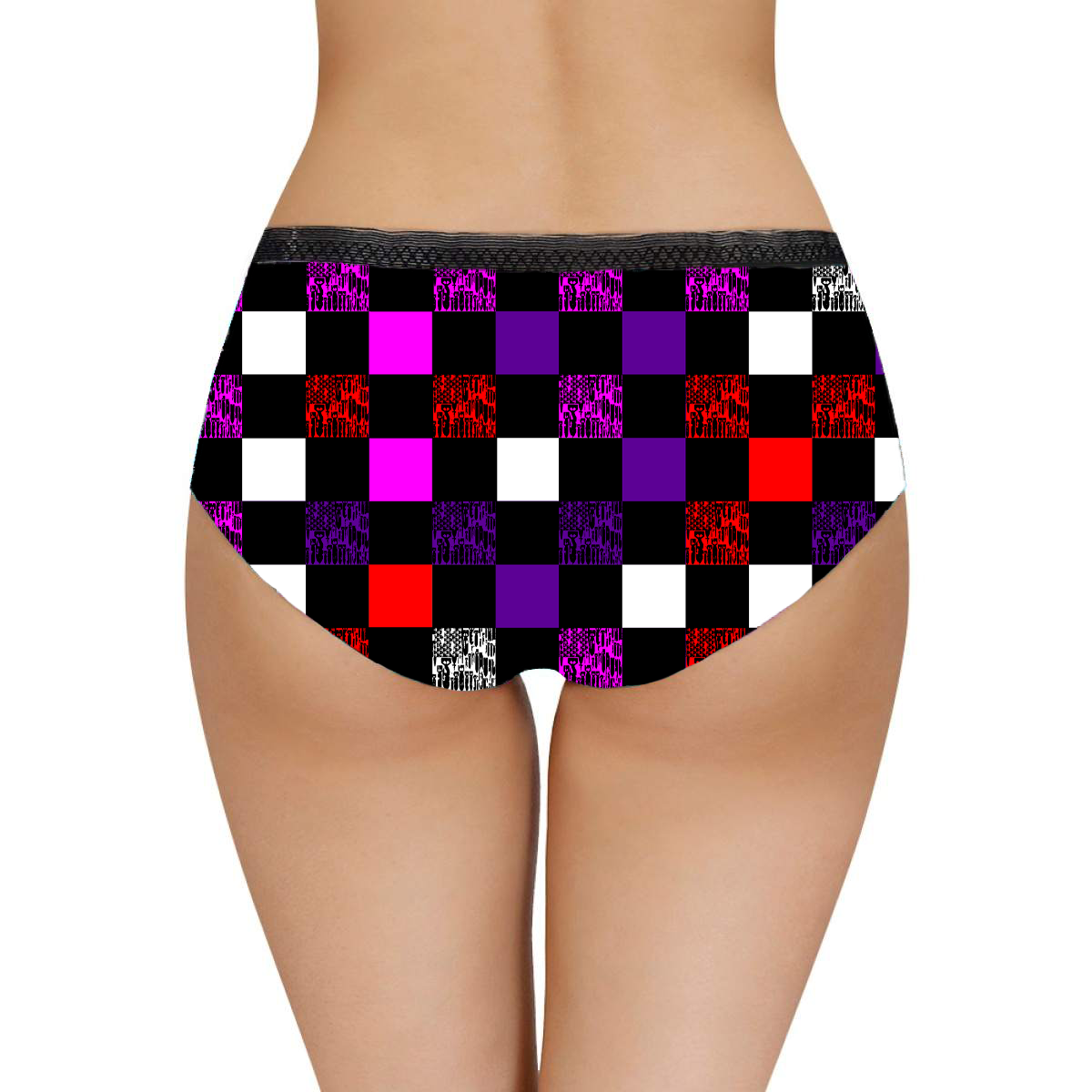 Women's Briefs - "EOD Bomb Flag Blocks" (Purple)