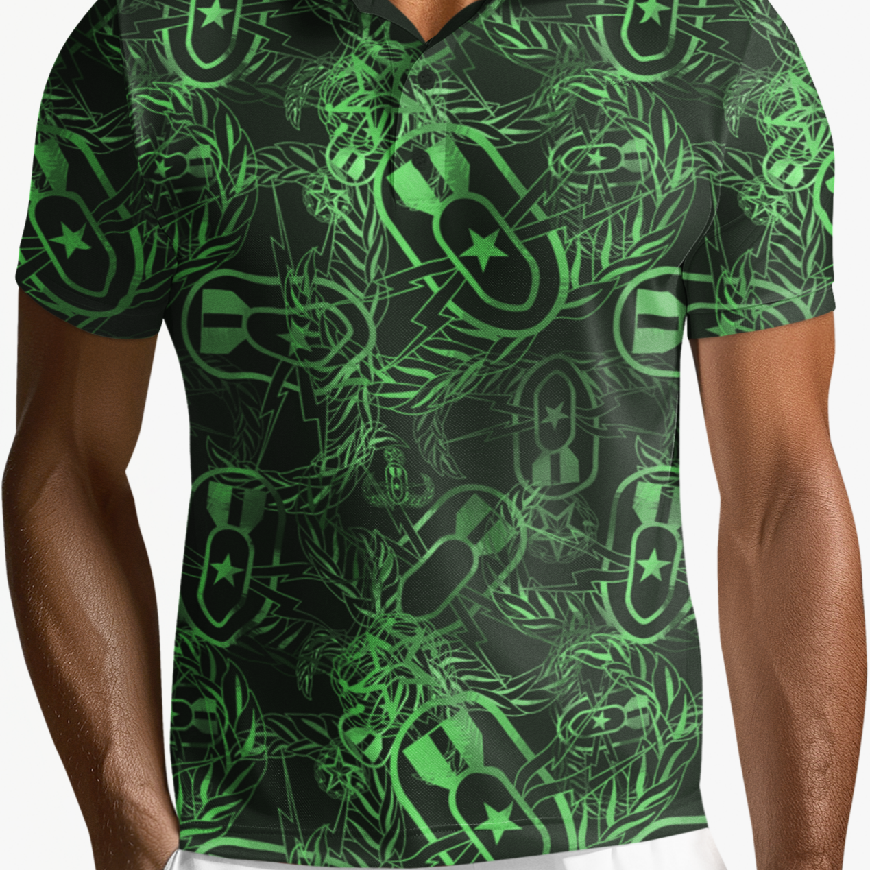 Print On Demand - Polo Shirt - "It's 5 o'clock Somewhere" (Lucky Green)