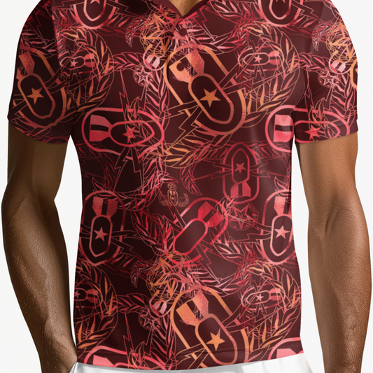 Print On Demand - Polo Shirt - "It's 5 o'clock Somewhere" (Rust)