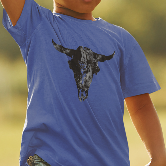 White Buffalo Skull Youth T-Shirt