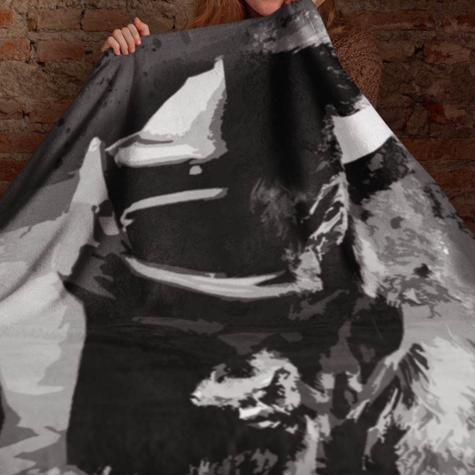 Plush Throw Blanket - "Into the Storm"