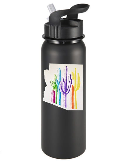 Arizona Palette on White Vinyl Sticker/Decal