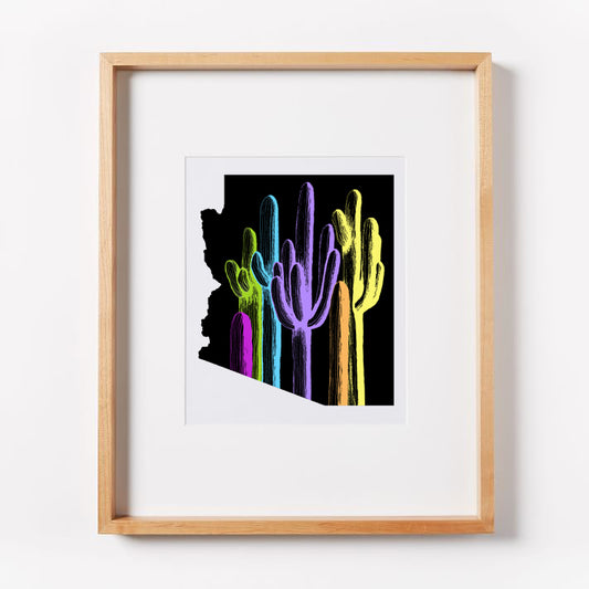 Arizona Palette on Black Print