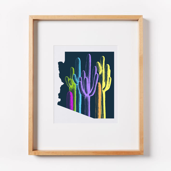 Arizona Palette on Blue Print