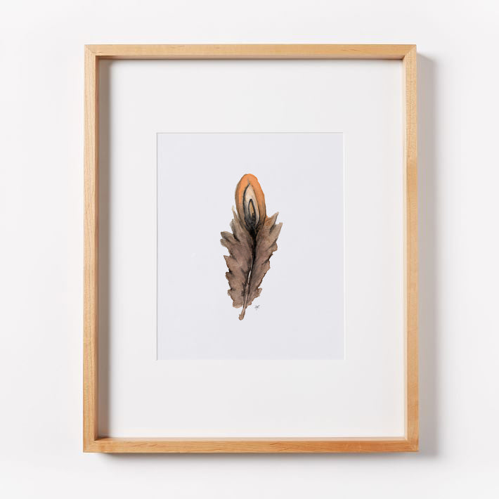 Brown Feather Print