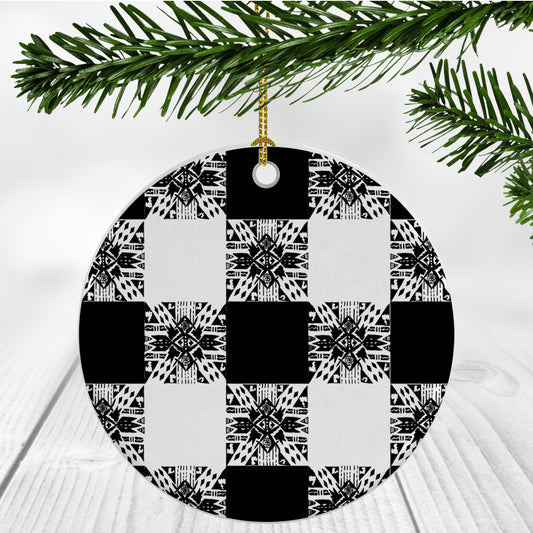 Buffalo Gals' Plaid Ornament