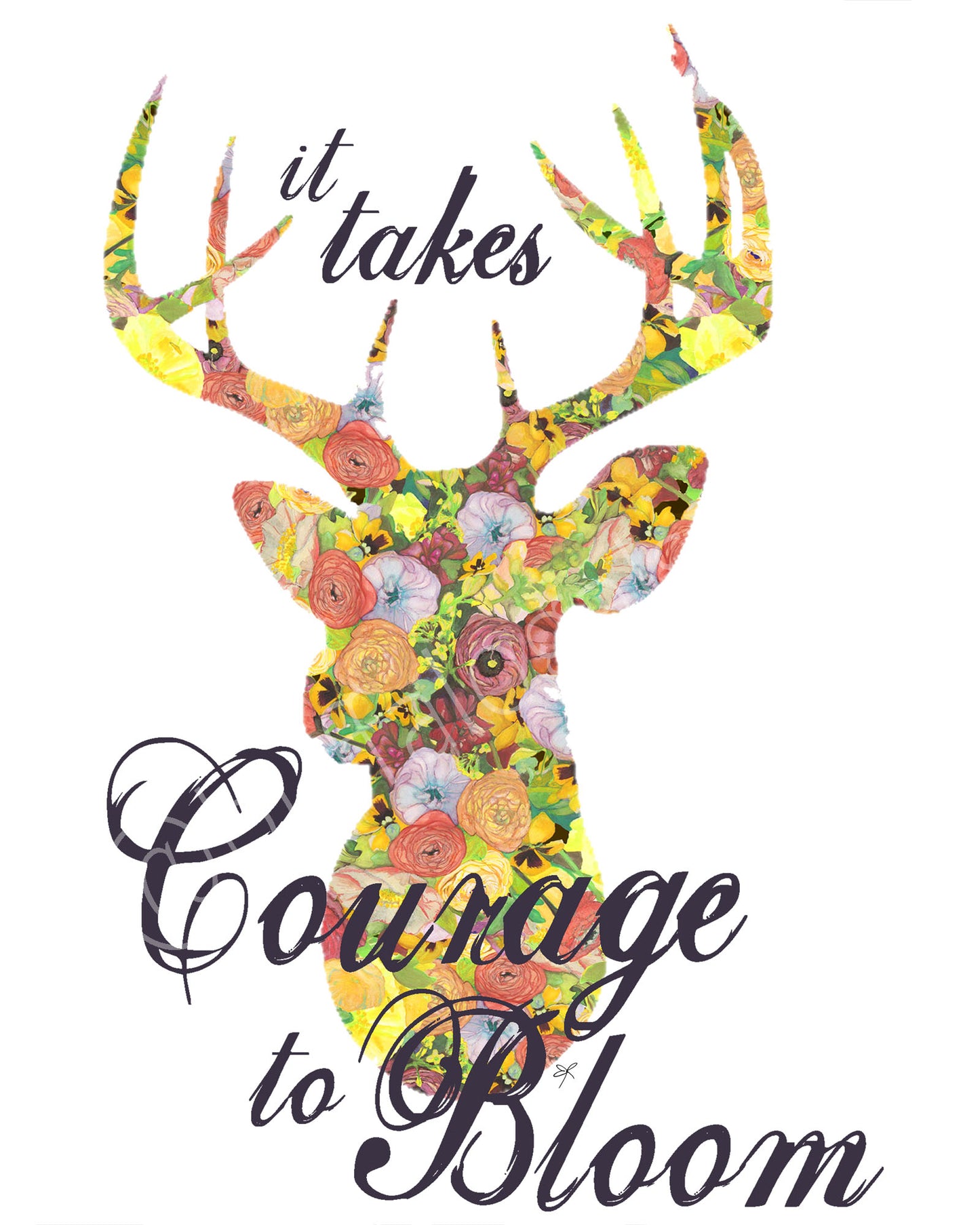 Courage to Bloom Print