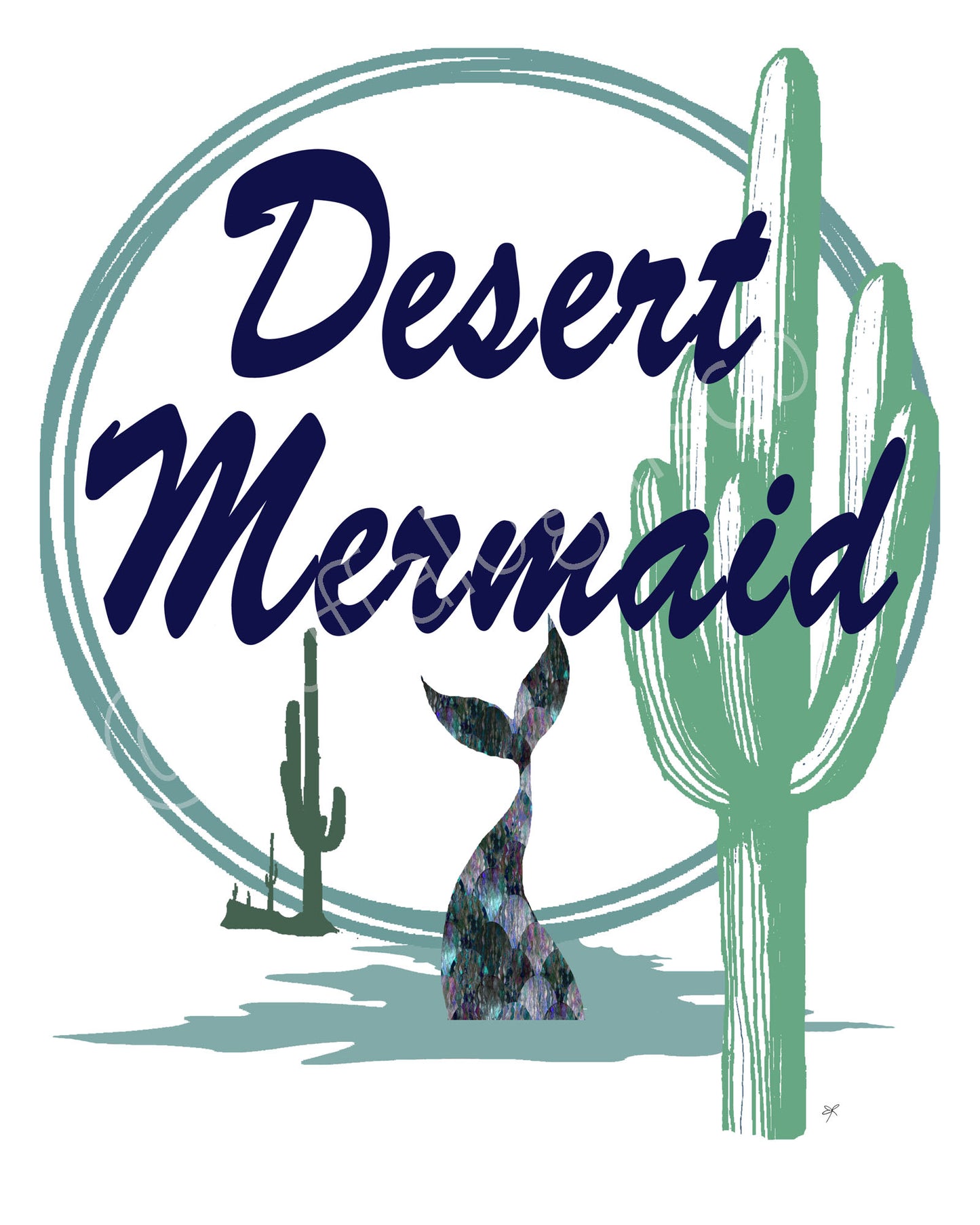 Desert Mermaid Print