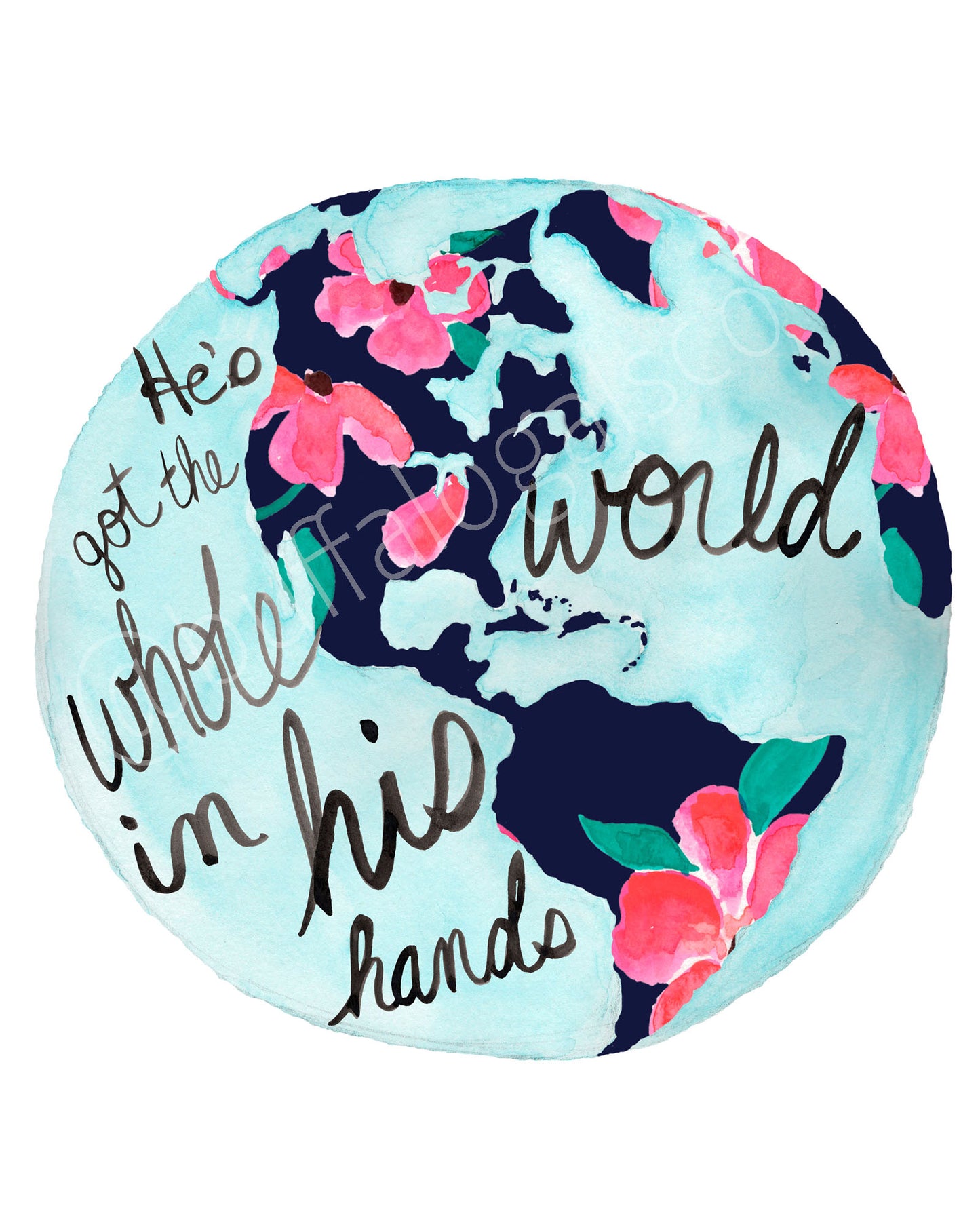 He's Got the Whole World in His Hands Print