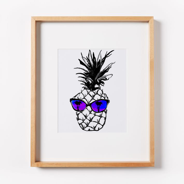 Hot Pineapple in Purple Print