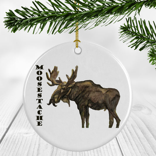 MooseStache Ornament