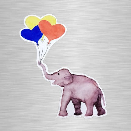Pure Joy Yellow Balloon Bouquet Vinyl Sticker/Decal