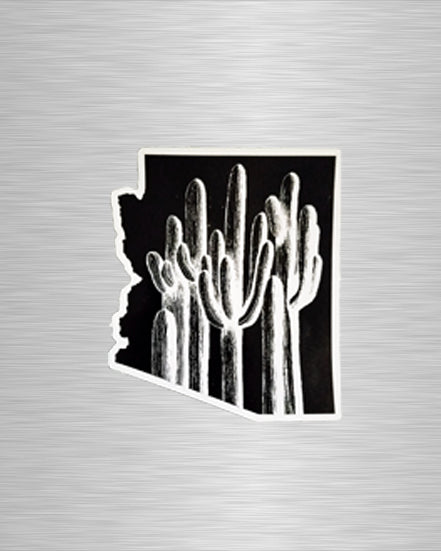 Saguaro Forest (solid) Arizona Vinyl Sticker/Decal