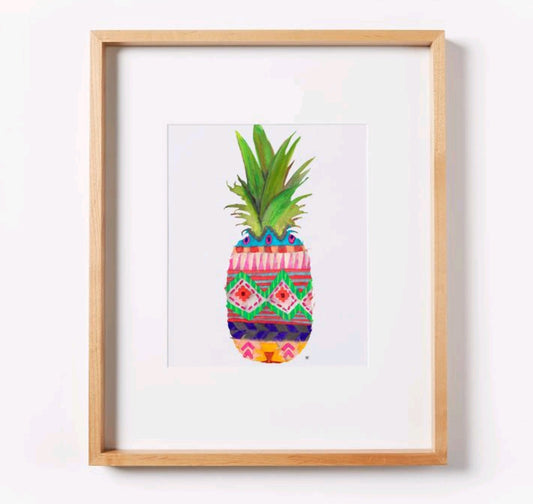 Patterned Pineapple Print