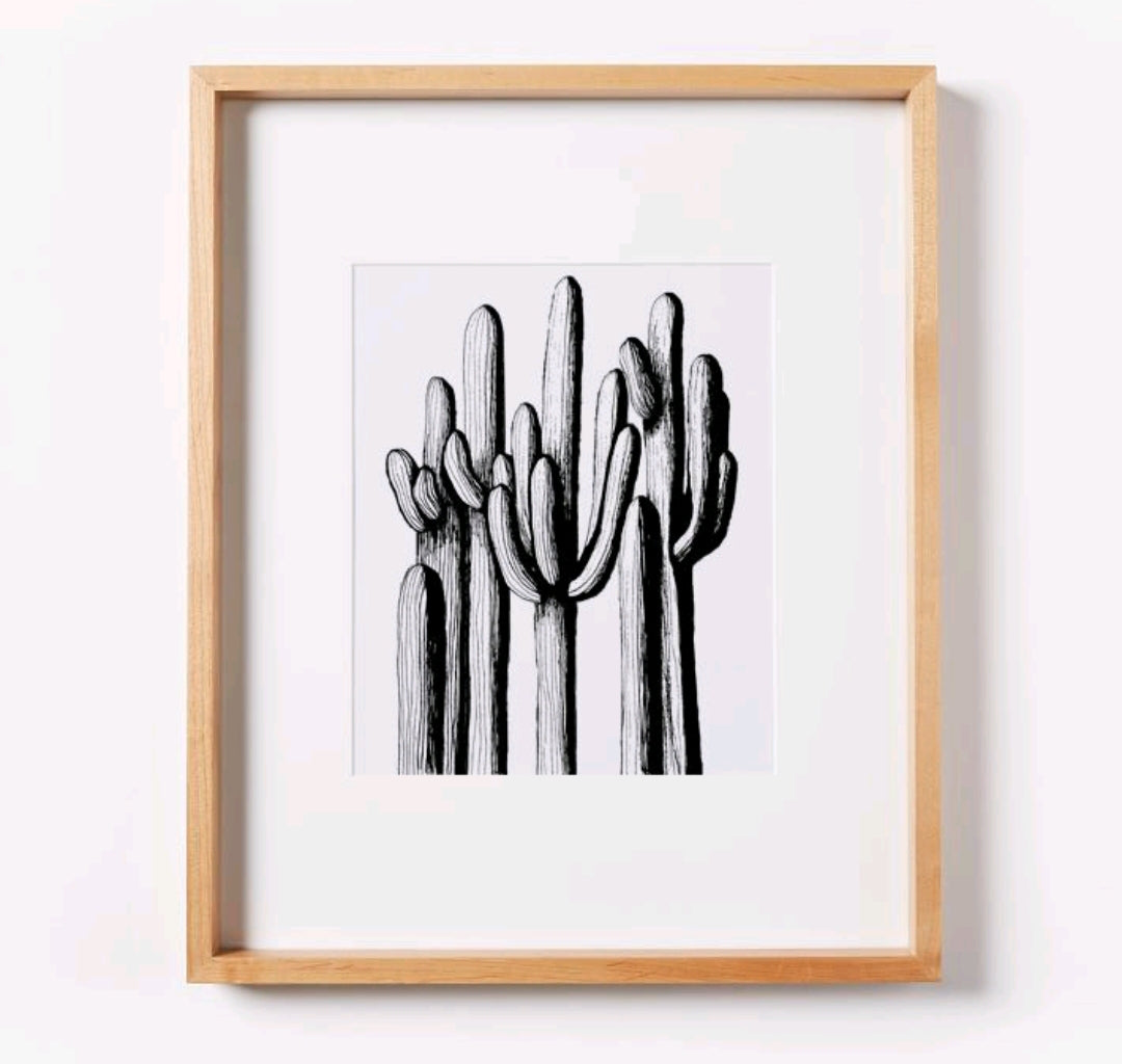 Saguaro Forest B&W Print