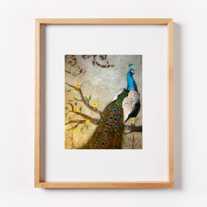 Solitude Peacock Print