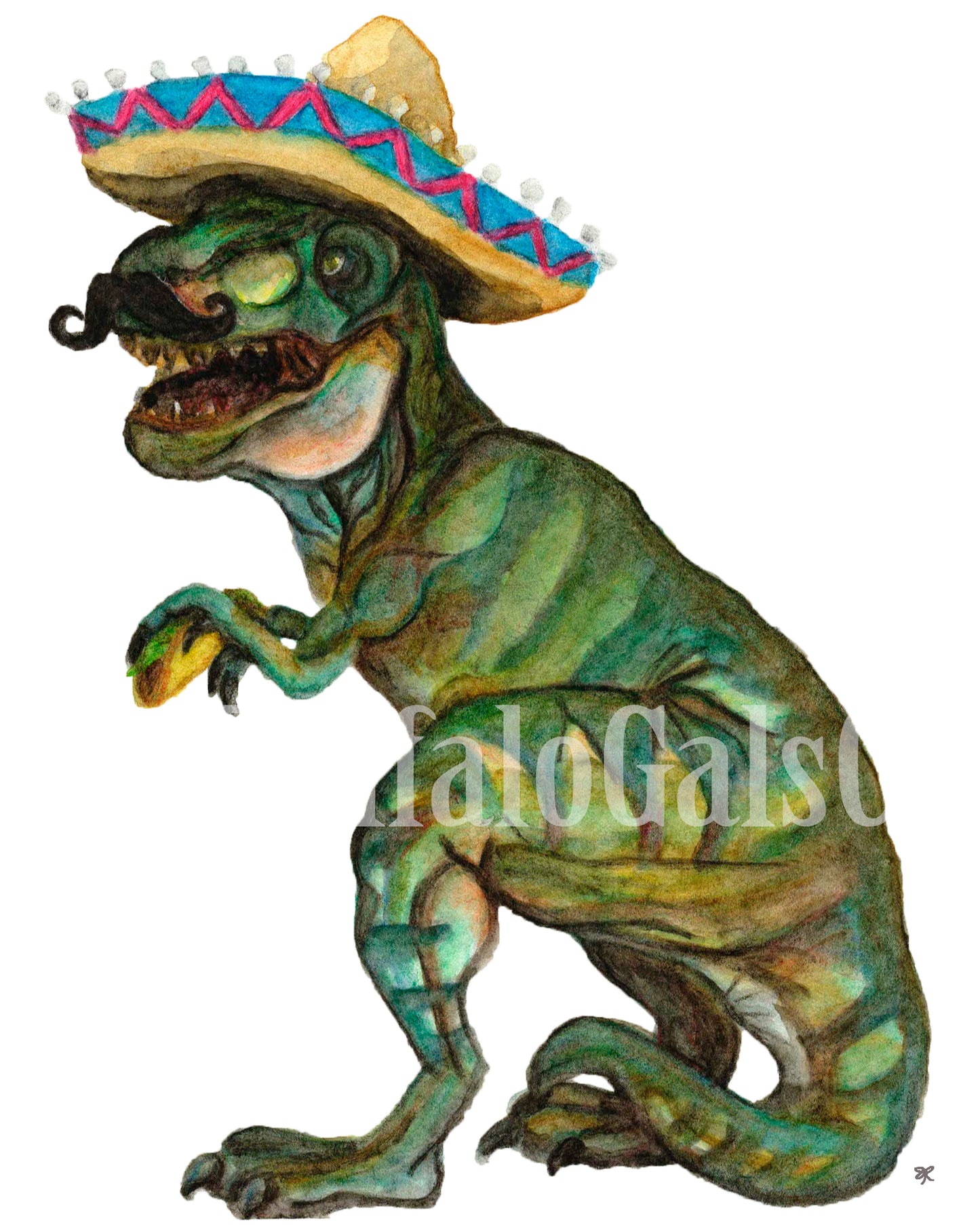 Taco Dino Print