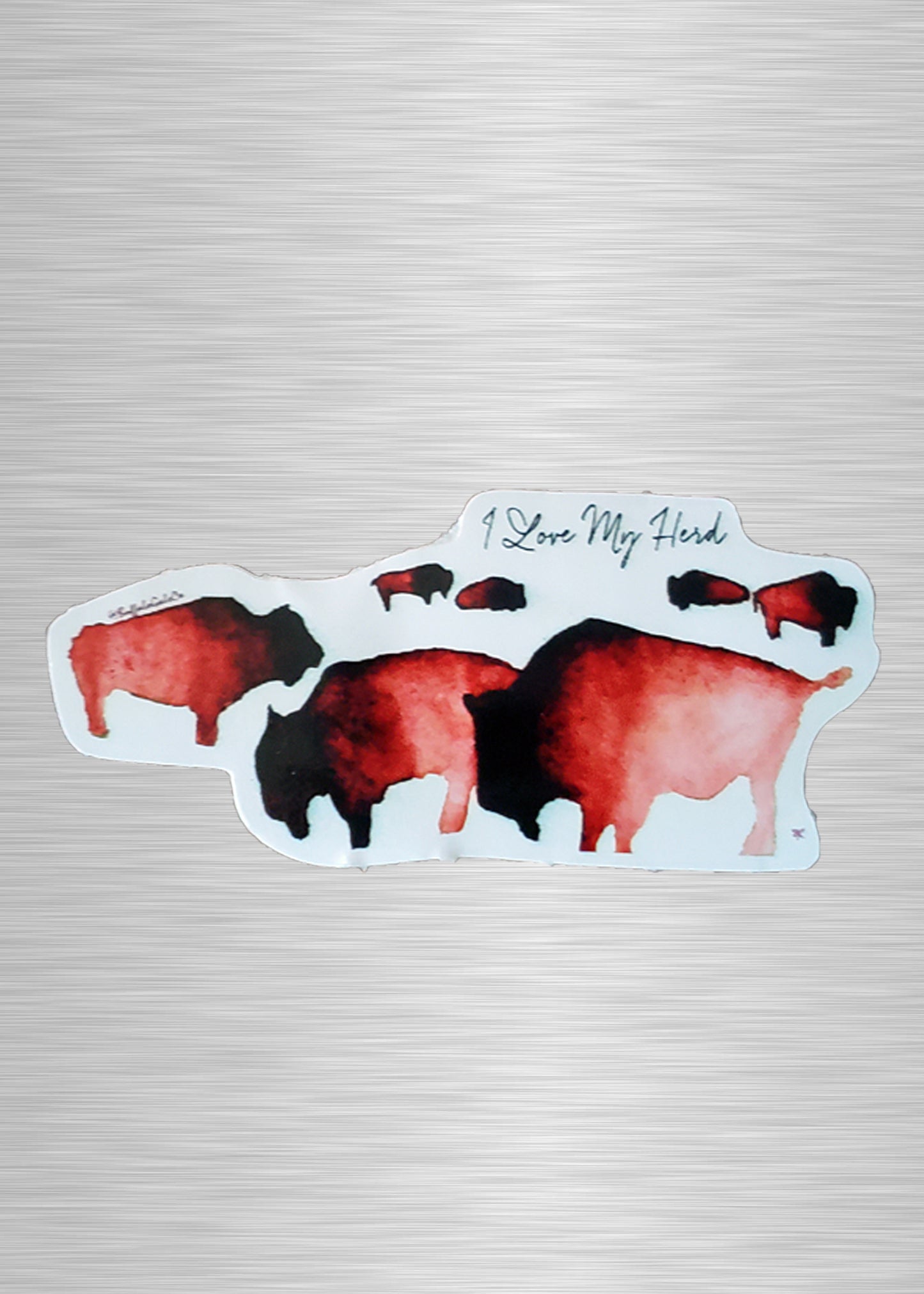 I Love My Herd Vinyl Sticker/Decal