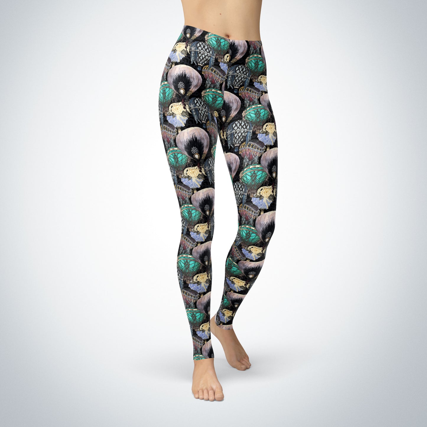 Leggings - "Great Gatsby Hot Air Balloons"